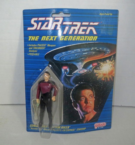 Rare Mint In Box Galoop Lot 80s STAR TREK THE NEXT GENERATION - FIGURES & CASE - Picture 6 of 8