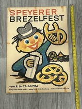Speyer Pretzel Festival 1966- Pretzel Festival -  Vintage Poster