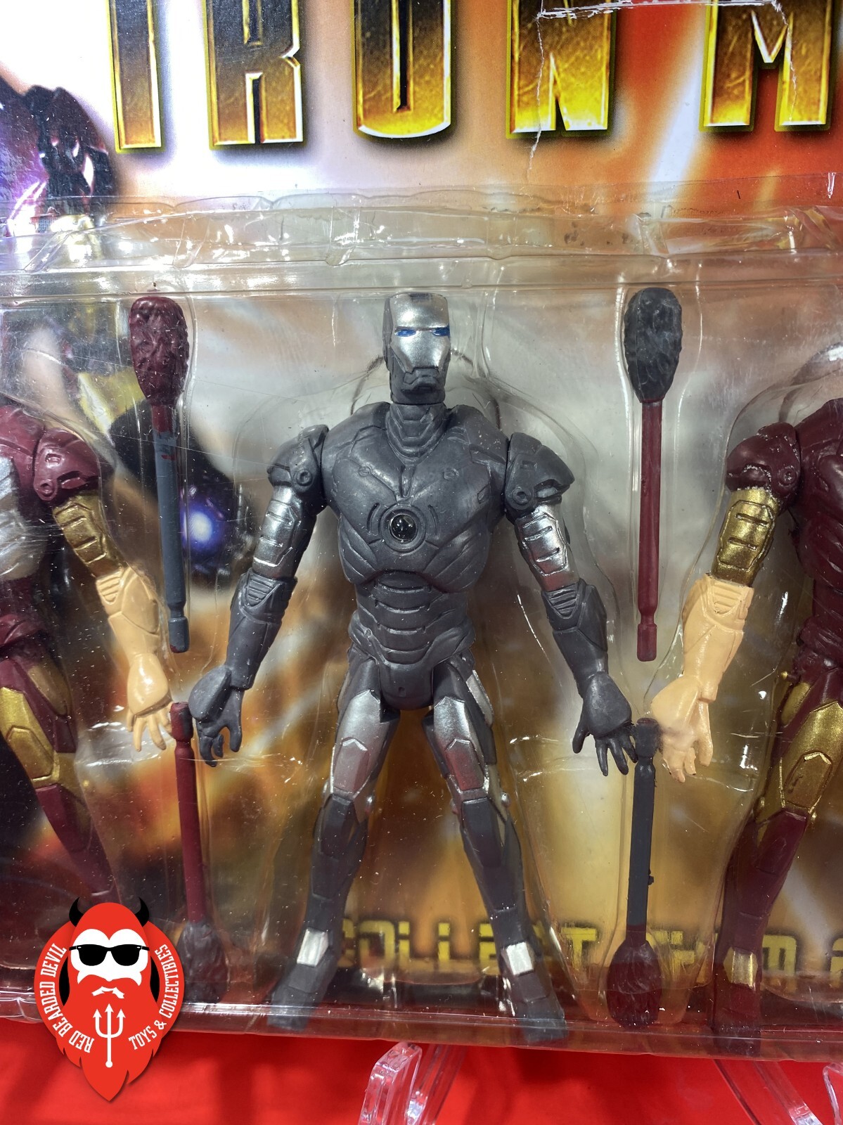 RARE Vintage Bootleg Knockoff KO Iron Man figures 2008 Marvel Avengers