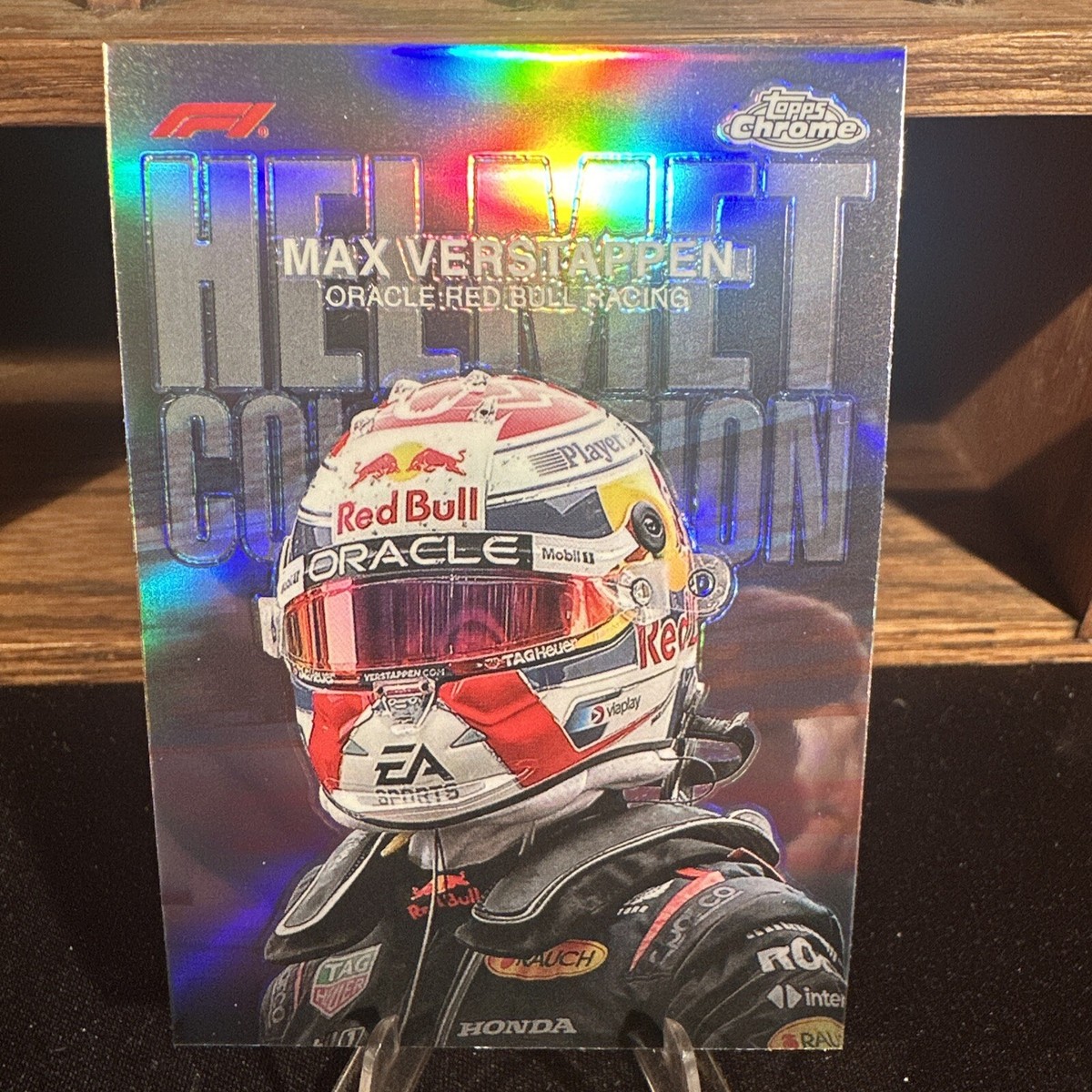 Max Verstappen 2024 Topps Chrome Formula 1 Helmet Collection