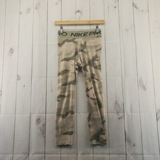 Nike Pro Compression Leggings Womens Small Multicolor Camo Cropped 3/4