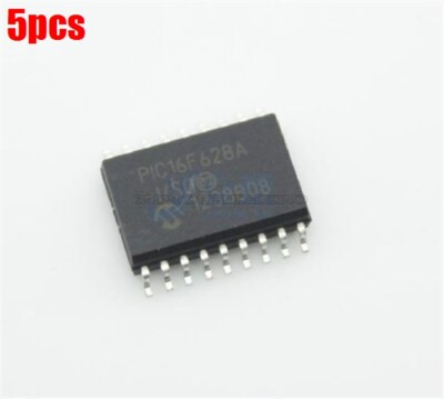 5Pcs Mcu Flash 2KX14 Eeprom PIC16F628A-I/SO Microchip 18Soic Ic New xy