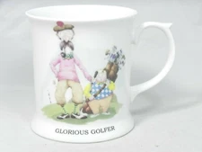 Royale Garden Bone China "Glorious Golfer" Mug Cup - Staffordshire England