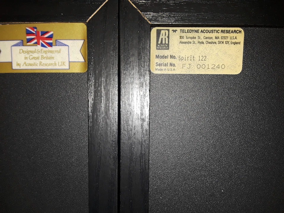 Acoustic Research Spirit Series 122 домашние аудиоколонки (совершенно новые!) - Изображение 2 из 4