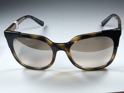 Armani Exchange AX 4075S Brown Havana 8224/8Z Sunglasses W/ Brown Mirrored Lens