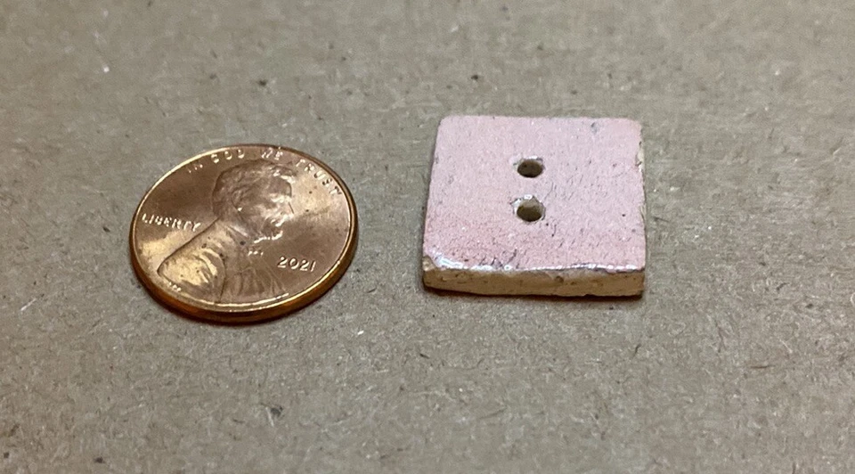 4 Square Ceramic buttons made by Asheville, NC artist Annie Clingenpeel - Image 3 of 4