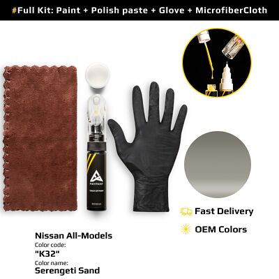 Touch up Paint for Nissan Code: K32 Serengeti Sand Exact Color Match