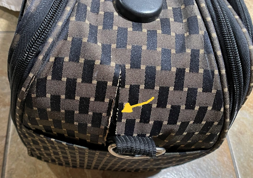 Bolso de Viaje de Mano American Flyer Correa de Hombro Ajustable Beige/Marrón IN6093 Foto 3 de 4