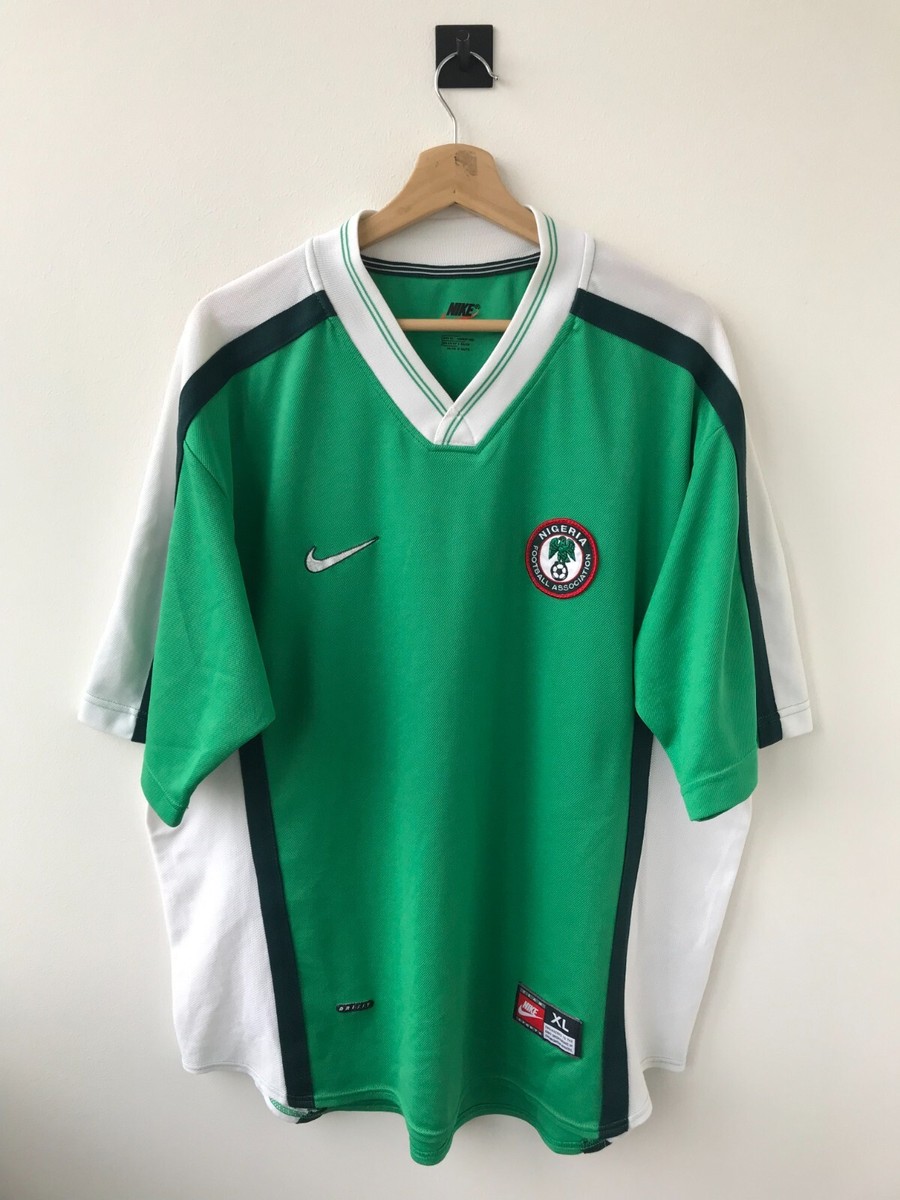 NIGERIA NATIONAL TEAM 1998-2000 HOME FOOTBALL SOCCER SHIRT NIGERIA NATIONAL TEAM 1998-2000 HOME FOOTBALL SOCCER SHIRT