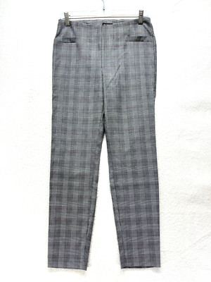 Soho Apparel Tapered Ankle Length Dress Pants Women's Size M - Houndstooth Plaid