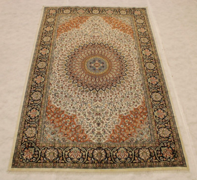 6'0'' x 9'0'' ft. Jammu Kashmir Vegetable Dye Hand Knotted Traditional Rug