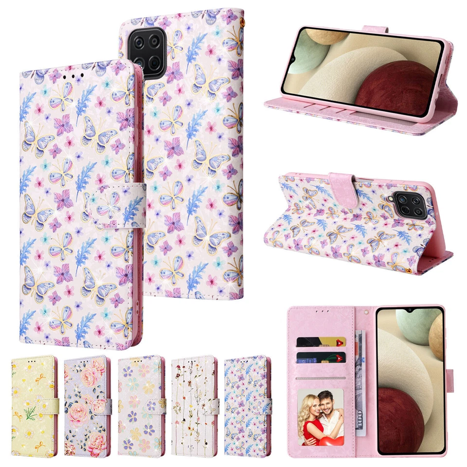 Flip Flower Wallet Phone Case For Samsung A14 A34 A54 A16 A05S A15 A04E A13 A35 - Image 2 of 4
