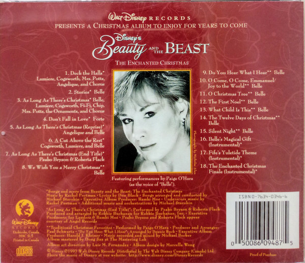 Disney's Beauty and the Beast: The Enchanted Christmas (CD) New