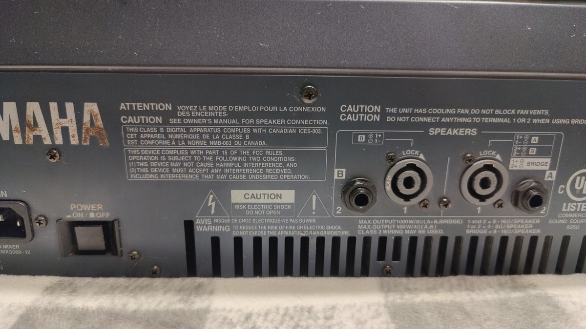 Yamaha EMX 5000-12 Channel Powered Mixer, Used in good condition