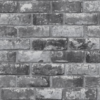 Debona Ziegel Effekt Tapete Realistisch Metallisch Wand Waschbar Slate Grau 6753