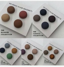 SNAG FREE HIJAB MAGNET PINS MATTE  Metallic (SET OF 4) Brooch Strong 