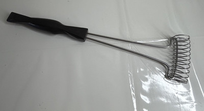 Cutco Stainless Coil Wire Whisk Egg Beater Mix-Stir Classic Brown Handle # 1714