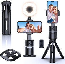 Smart Auto Face Tracking Tripod with Remote, Light  Gesture Control for iPhone