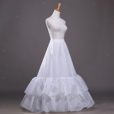 Women Crinoline Petticoat Underskirt White Lightweight for Wedding Dress for