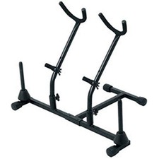 Double Saxophone Stand Holds Two Saxes - On-S...