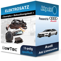 Towtec E-Satz 13Polig Fahrzeugspezifisch Passend für Audi A6 Limousine FP