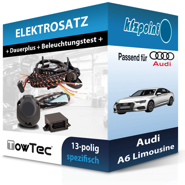 Towtec E-Satz 13Polig Fahrzeugspezifisch Passend für Audi A6 Limousine FP-image