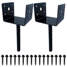 Sturdy and Reliable Concrete Anchor for U Shaped Fence Deck Post Holder
