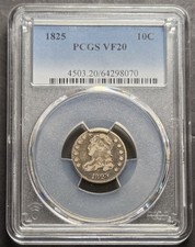 1825 Bust Dime, PCGS VF20