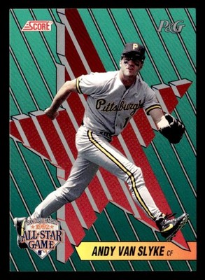 Andy Van Slyke 1992 Score Procter & Gamble Card #17 Pittsburgh Pirates
