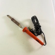 Vintage Weller Electric Soldering Iron Orange Handle Hobby Tool