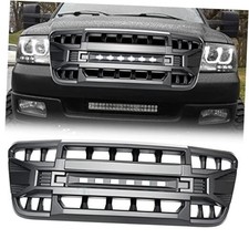 Front Grill Compatible with 2004 2005 2006 2007 2008 F150 Front Matte Black