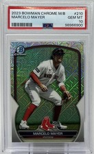 Marcelo Mayer Rookie PSA 10 -2023 Bowman Chrome Prospects ‘Mega Box’ -Red Sox