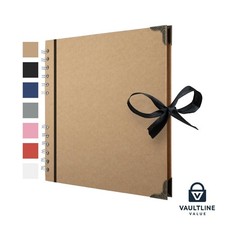 Scrapbook Album 8x8 Inch Kraft Hard Cover 60 Pages