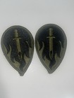 Army Pair of Military Patches Sword and Flame Design Subdued Colors — photo 2