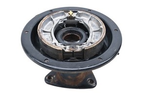 85 Honda ATC125M Rear Brake Drum Housing & Shoes