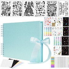 Best Bemece Scrapbook 12 x 8 Inches Scrapbook Albums With 80 Pages, DIY Memory