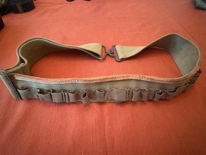 WWII Tactical Ammo Belt Adjustable Bullet Belt Carrier Belt