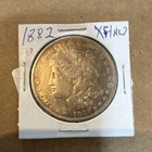 Morgan Dollar 1882 P Uncertified $1 US Coin One Dollar Obverse Reverse Photos