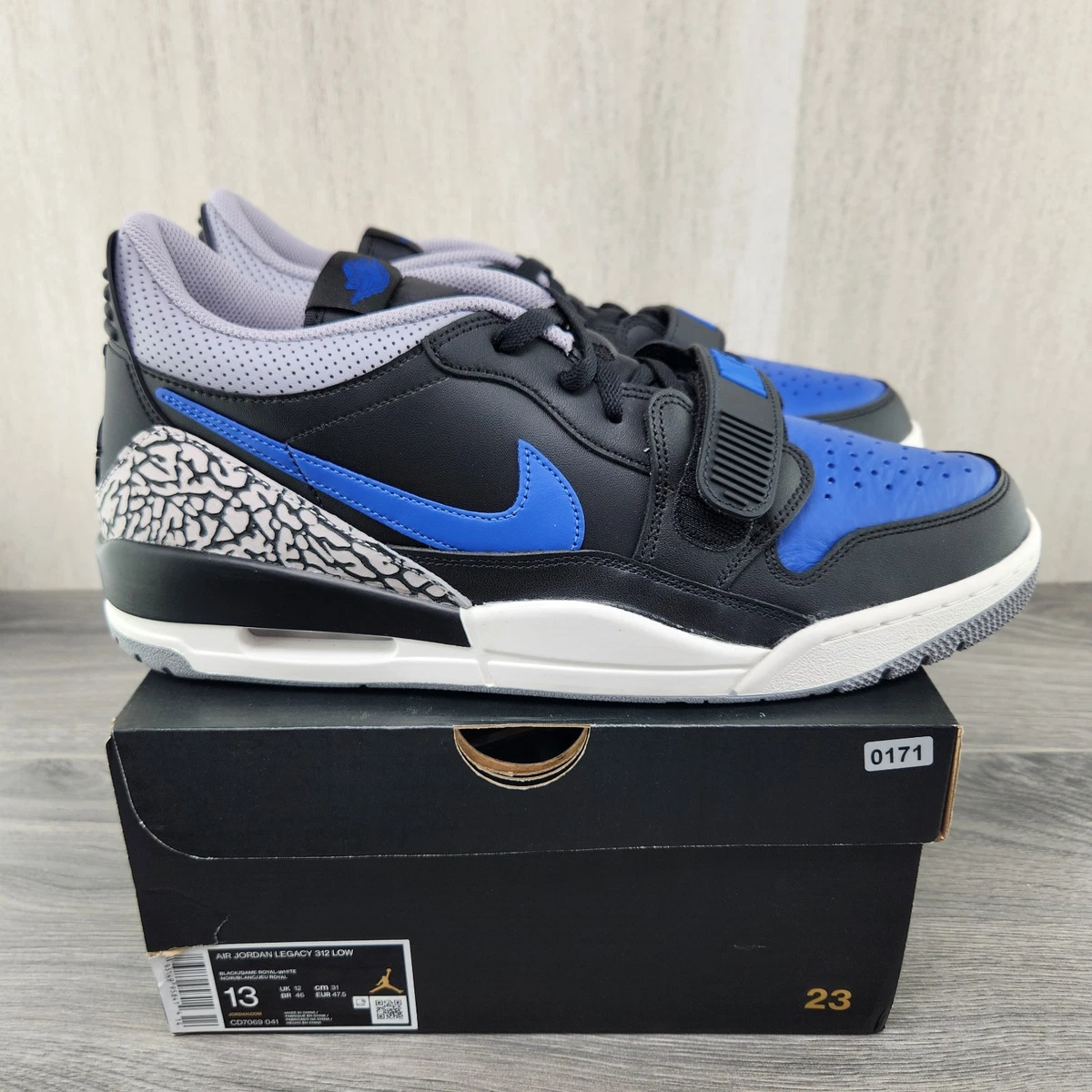 Jordan Legacy 312 Low White Black Game Royal for Sale