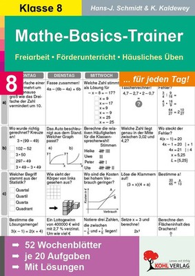 Hans J. Schmidt (u. a.) | Mathe-Basics-Trainer / 8. Schuljahr...