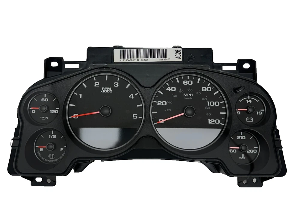 OEM 2012-2014 Chevrolet Silverado 2500 3500 6.6L Diesel Speedometer Cluster - Изображение 2 из 4
