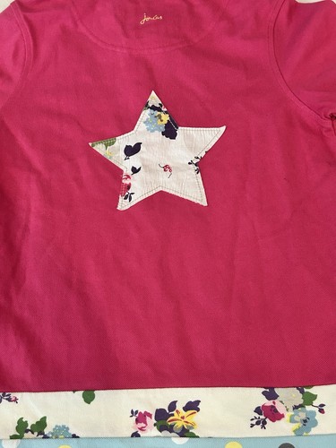 Joules Kids Pink 9-10 Polo Cotton 23 Appliqué Shirt NEW - Picture 4 of 6