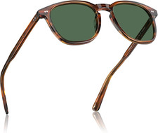 Retro Acetate Polarized Sunglasses for Men UV400 Protection Hand-Crafted Frame S