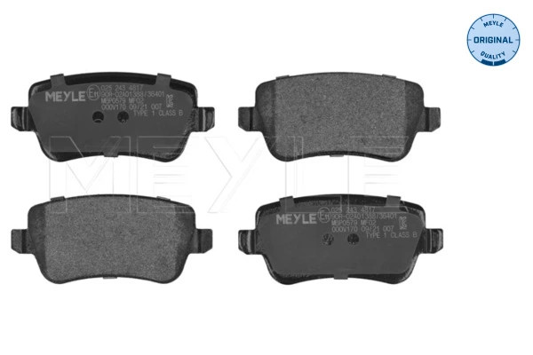 Stop aux Sifflements avec les Plaquettes Meyle 025 243 4817 pour Frein à Disque OE 71772220