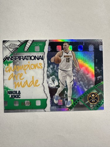 2025 Topps Chrome Nikola Jokić Refractors Green (RAW)