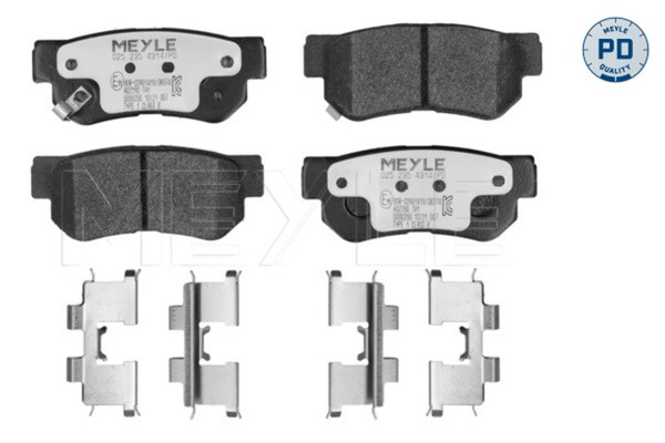 Bremsbelagsatz, Scheibenbremse MEYLE-PD: Advanced Performance A 025 235 4314/PD-image