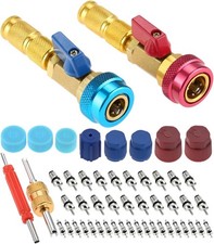R134A Refrigerant Valve Core Remover  Installer Tool Set, AC High/Low