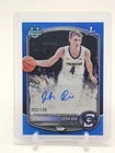 JOSH DIX 2025-26 BOWMAN CHROME U 1ST AUTO BLUE REFRACTOR /150 #CPA-JD Q6992