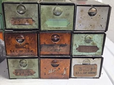  Dorman Products Ad A Bin 9 Drawer Industrial Auto Parts Organizer AS FOUND #2