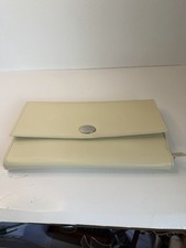 Ivory Faux Leather Jewelry Travel Case